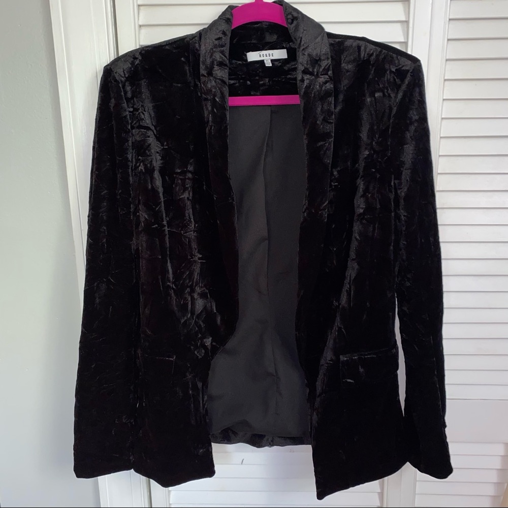 Ro & De Velvet Blazer